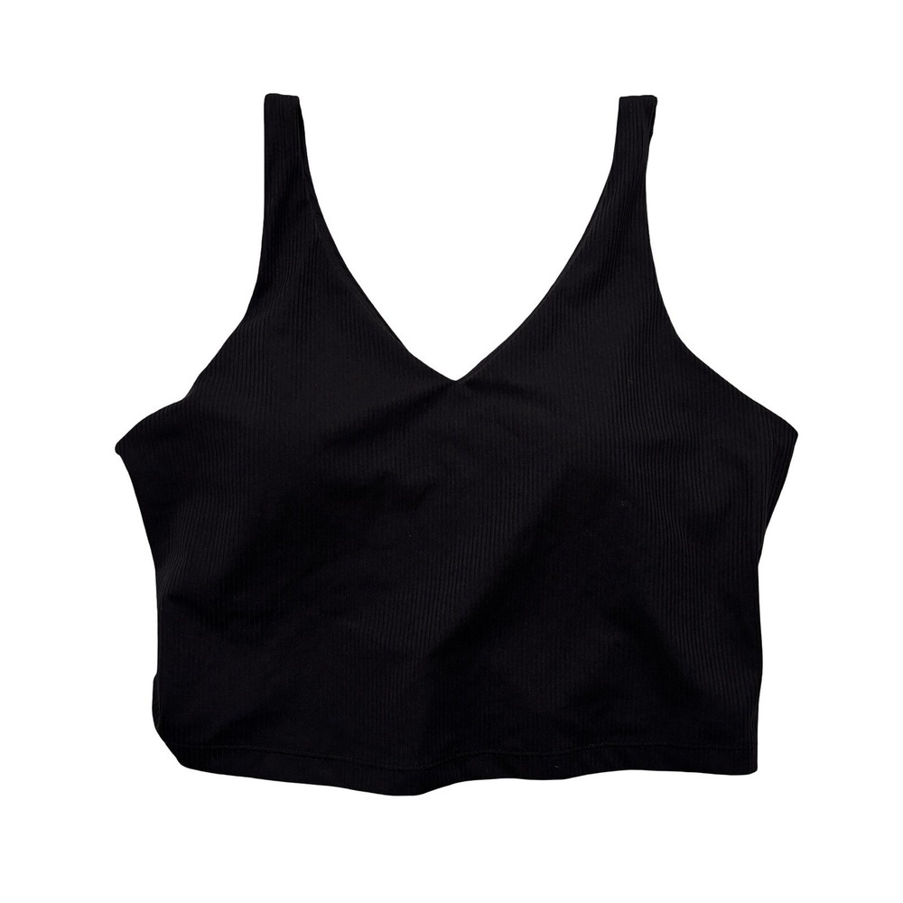 Athleta Women's Sports Bra Black Size XL 17.5 x 18